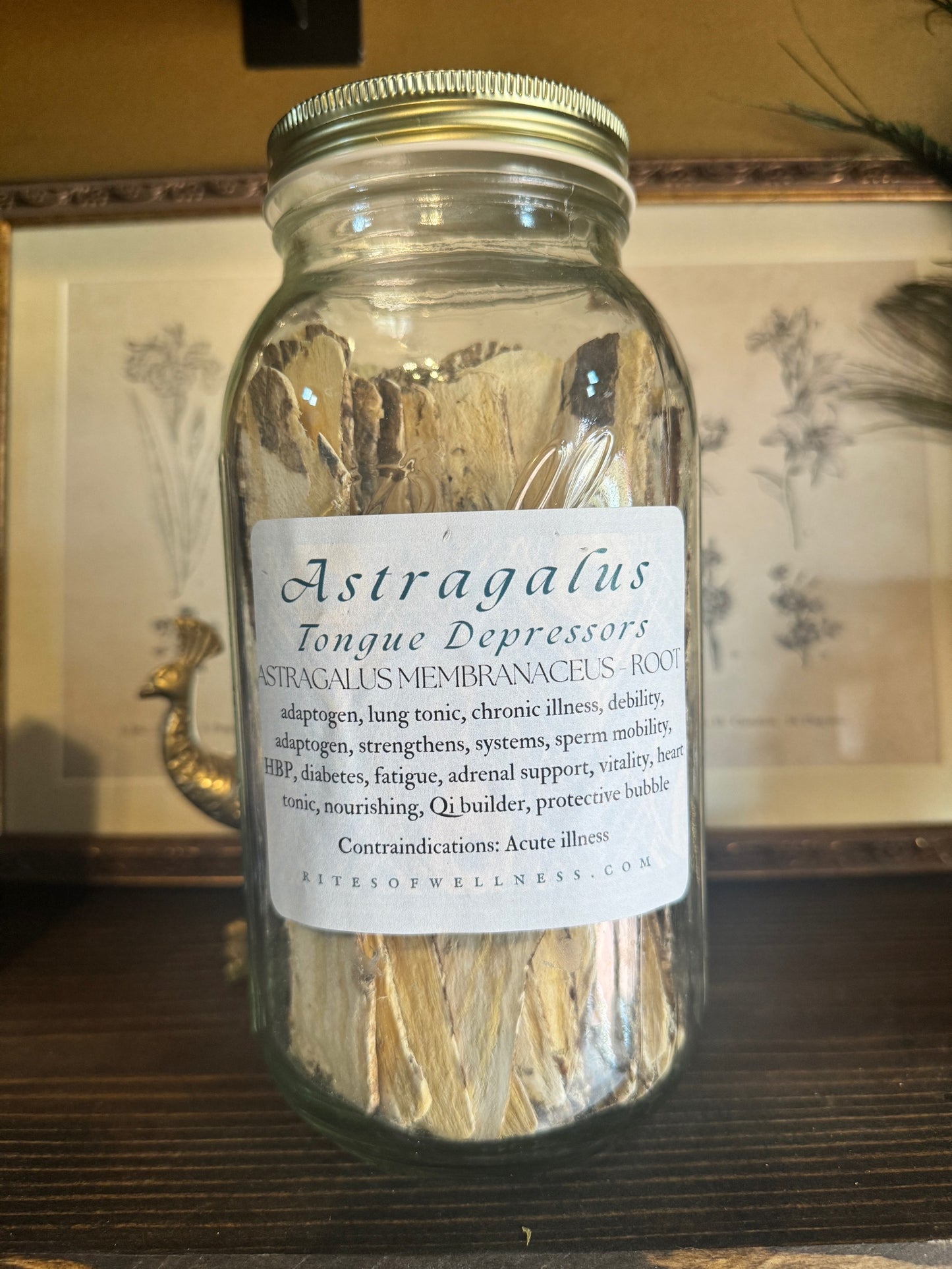 Astragalus Root Slices | Tongue Depressors | Bulk Herb image 0