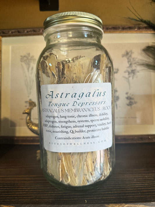 Astragalus Root Slices | Tongue Depressors  | Bulk Herb image 0