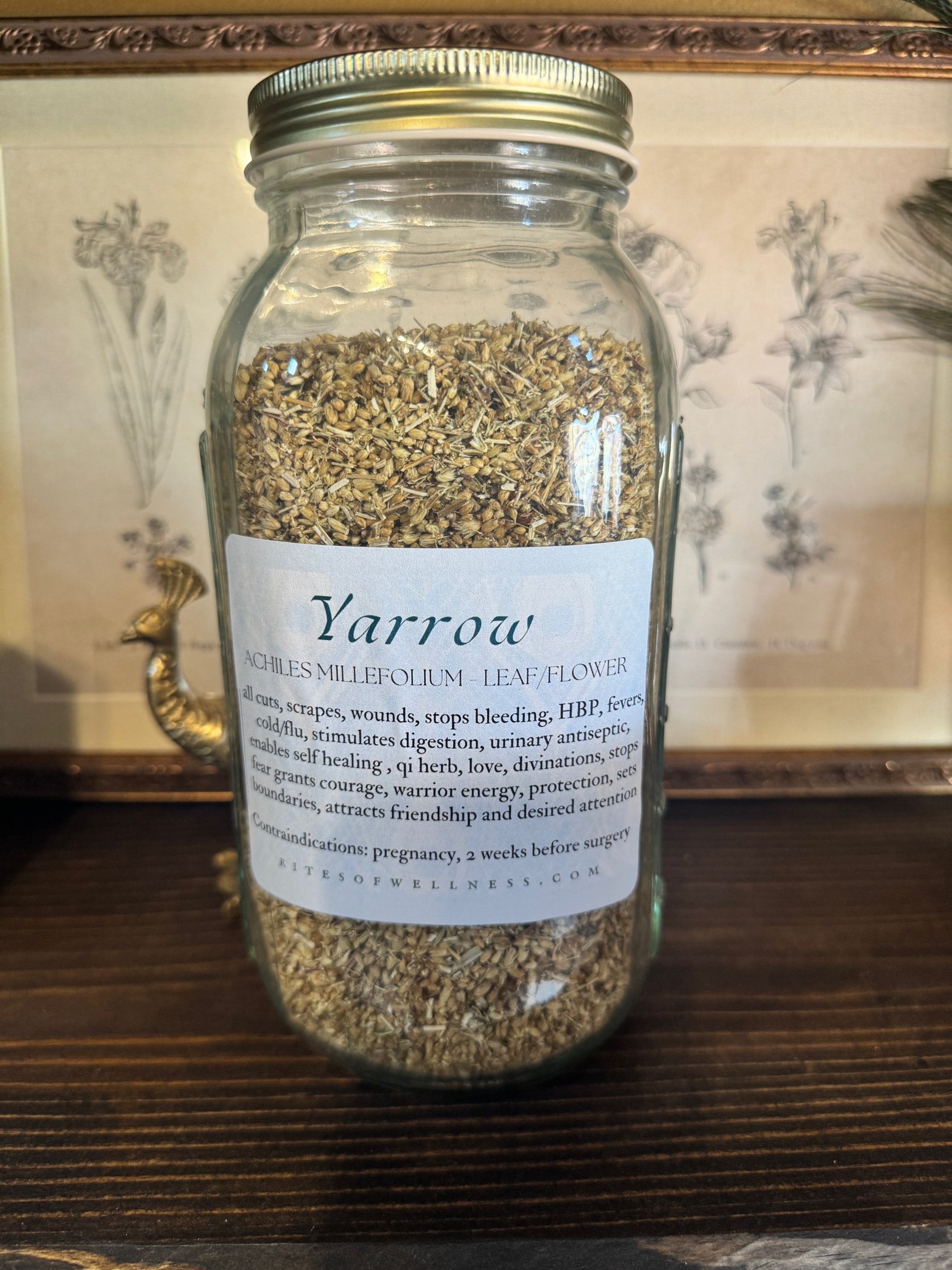 Yarrow Flowers & Leaf | Bulk Herb image 0