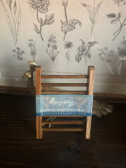 Bamboo Soap Dish Tray | Wood image 0