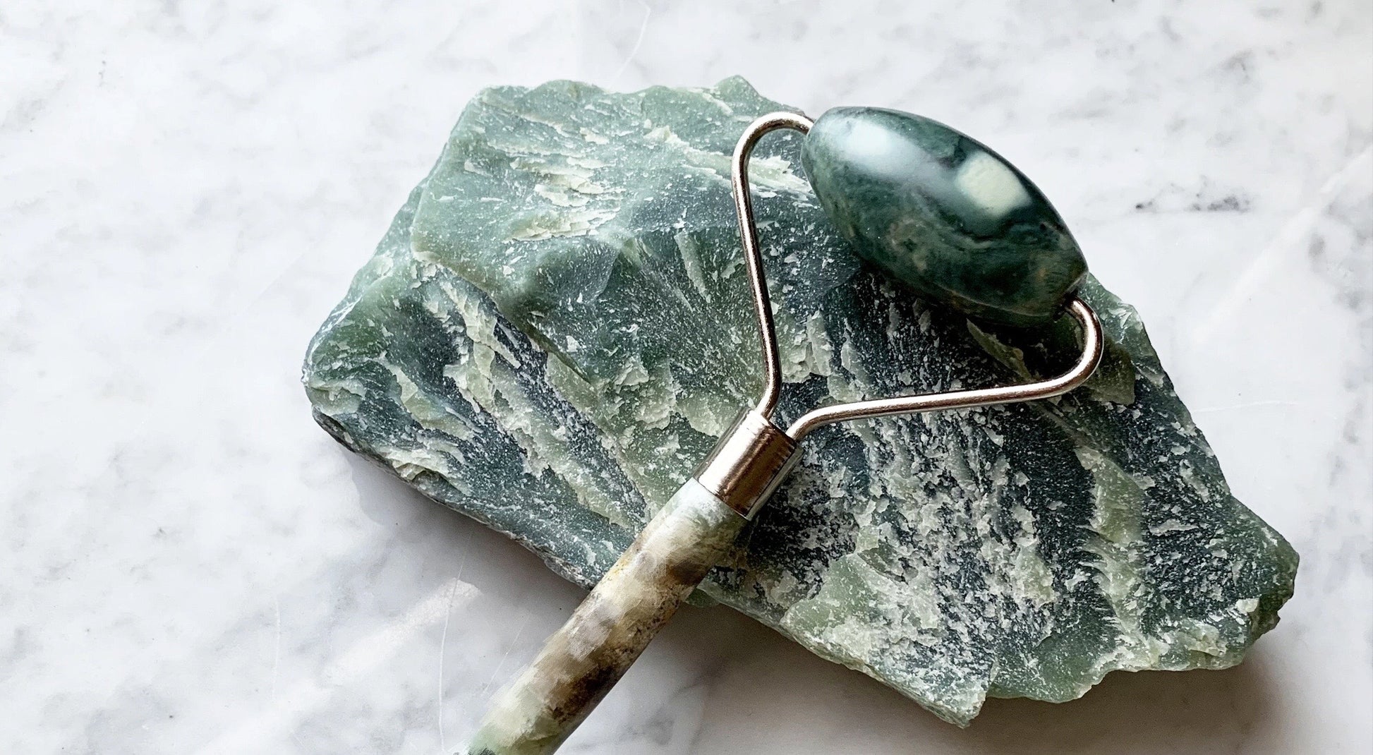 Jade Facial Roller | Moon Charged image 0